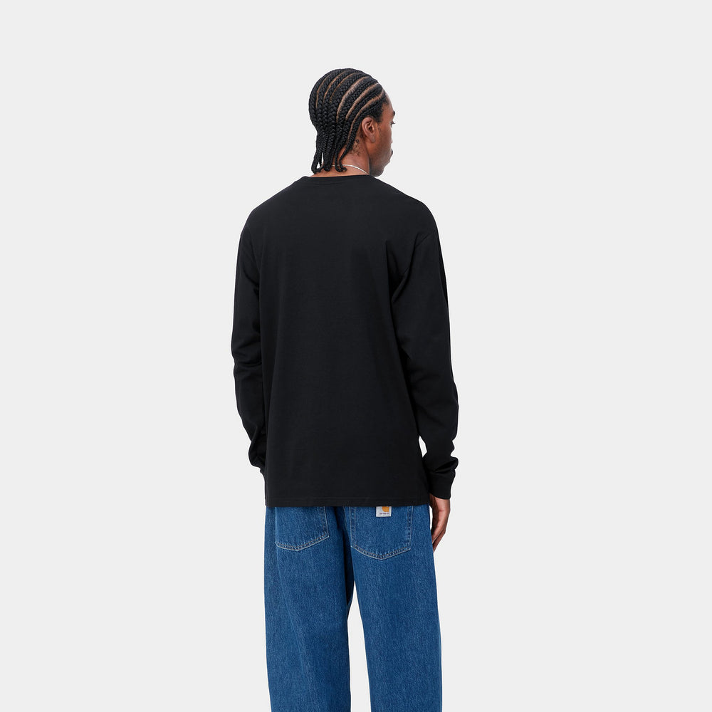 CTA CARHARTT WIP L/S CHASE BLACK/GOLD
