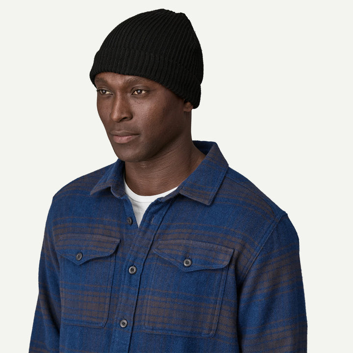 GORRO PATAGONIA FISHERMAN ROLLED BLACK