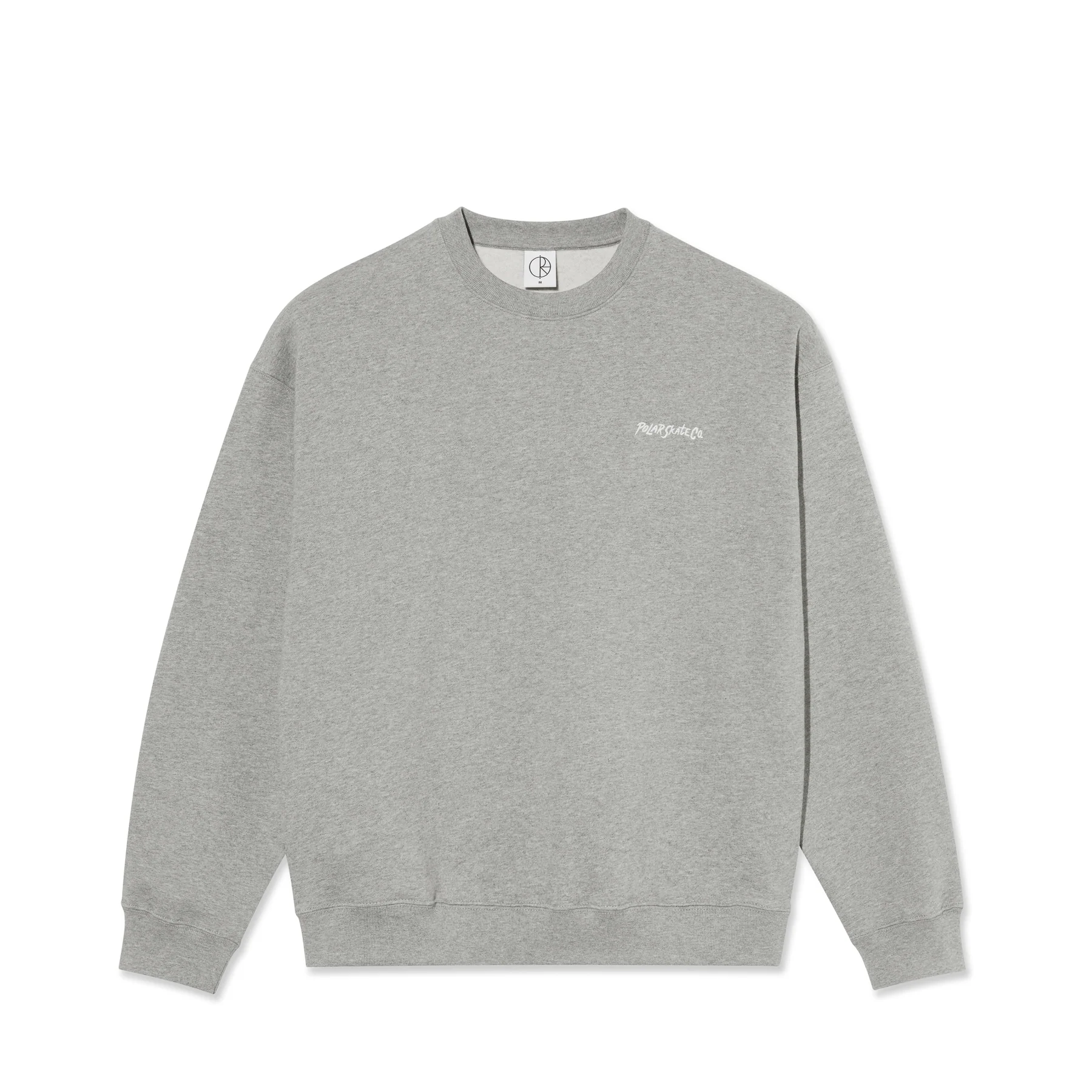 CREW POLAR DAVE SURF LOGO HEATHER GREY