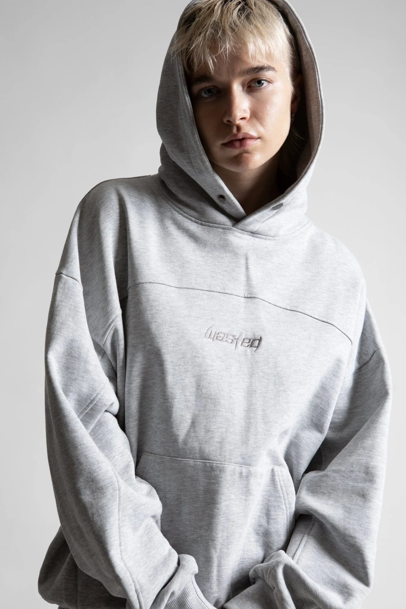 HOOD WASTED SWITCHBLADE BOXY ASH GREY