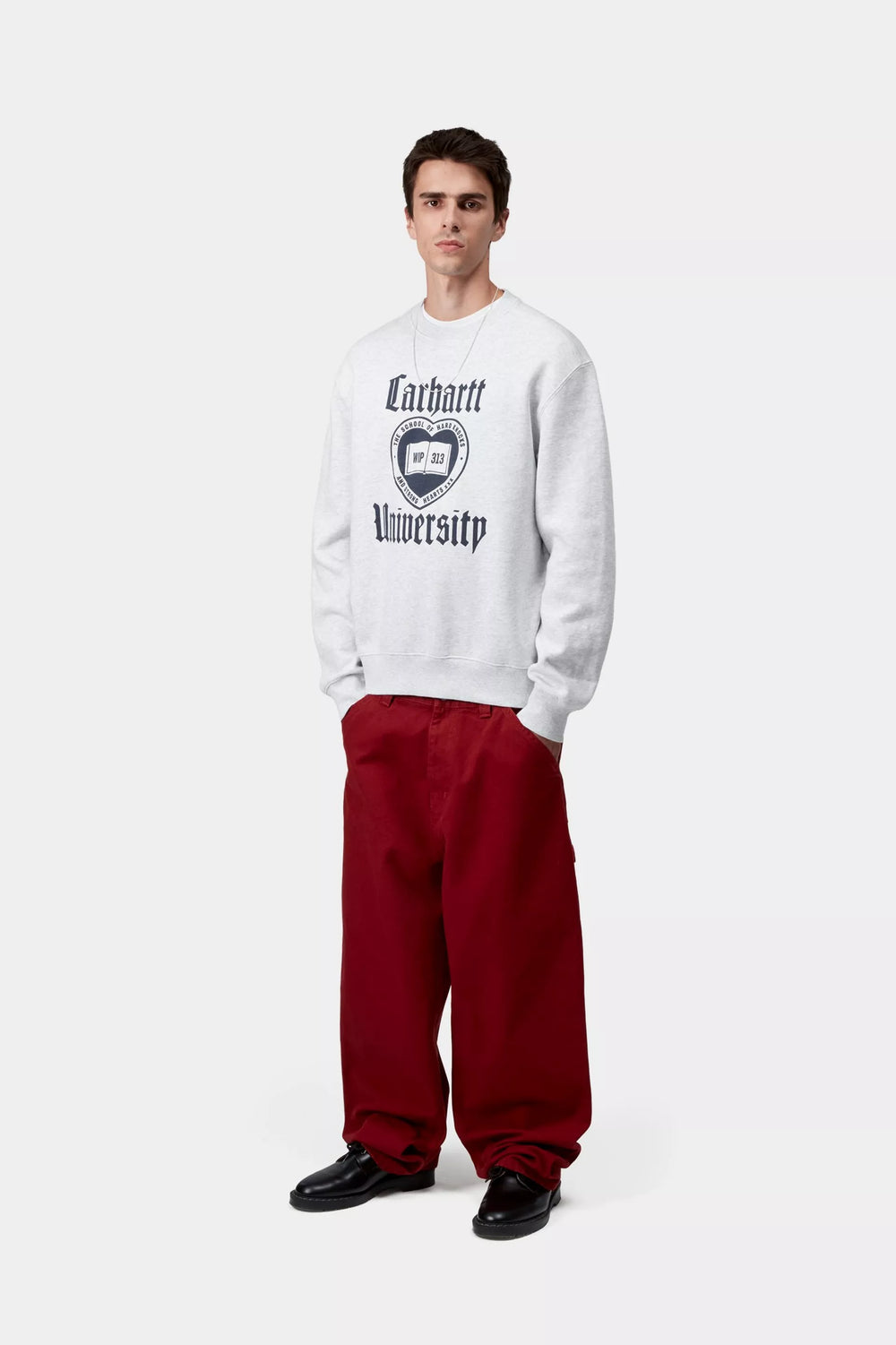 CARHARTT WIP SCHOOLING ASH HEATHER