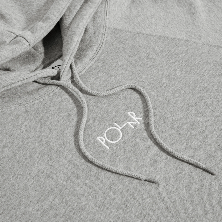 FLEECE HOOD DEAFULT HEATHER GRAY