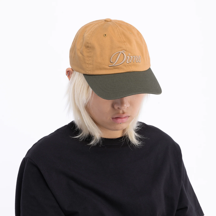 DIME CAP CURSIVE WHEAT/GREEN