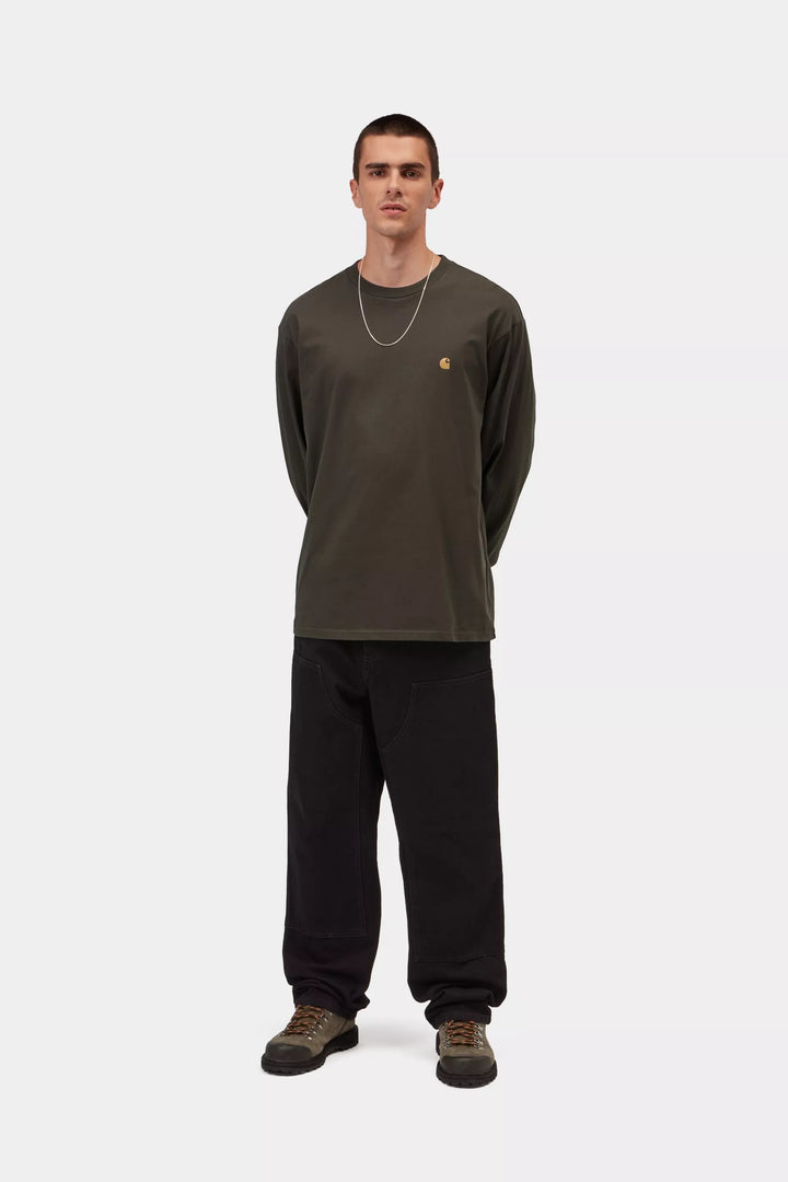 CTA CARHARTT WIP L/S CHASE SHUNGITE