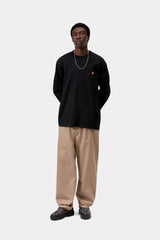 CTA CARHARTT WIP L/S AMERICAN BLACK
