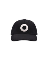 POP O 6 PANEL BLACK CAP