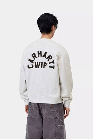 CREW CARHARTT WIP ARCH SCRIPT ASH HEATHE