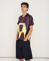 OBEY BLURRED SOCCER BURNT RED