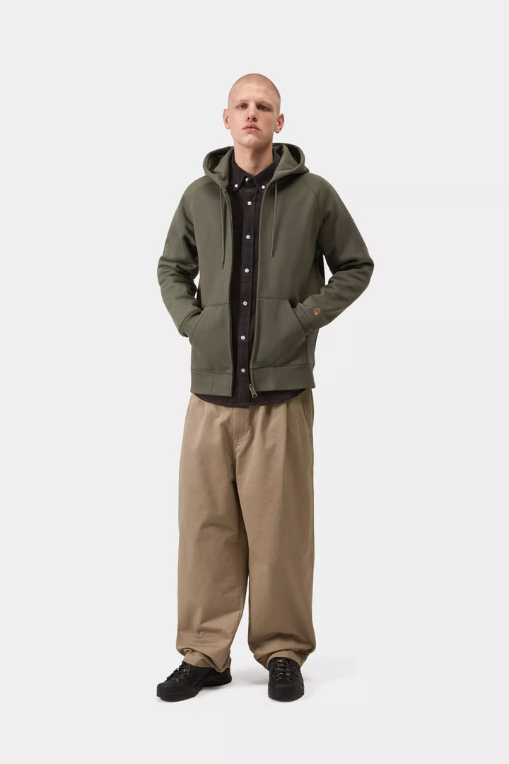 HOOD ZIP CARHARTT WIP CHASE LEAF