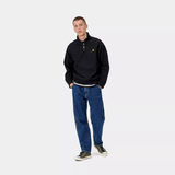 HALF ZIP CARHARTT WIP AMERICAN BLACK