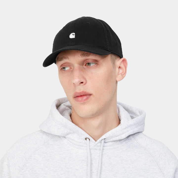CARHARTT WIP MADISON BLACK/WHITE CAP