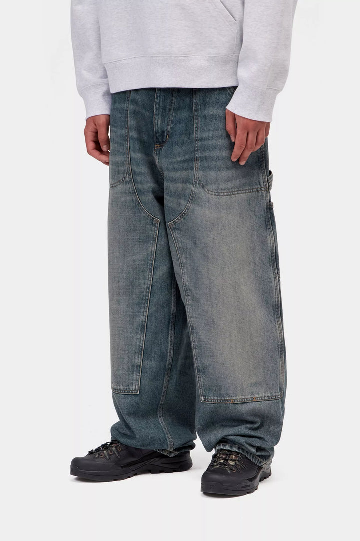 PANT CARHARTT WIP OAKLAND BLUE WORN USED