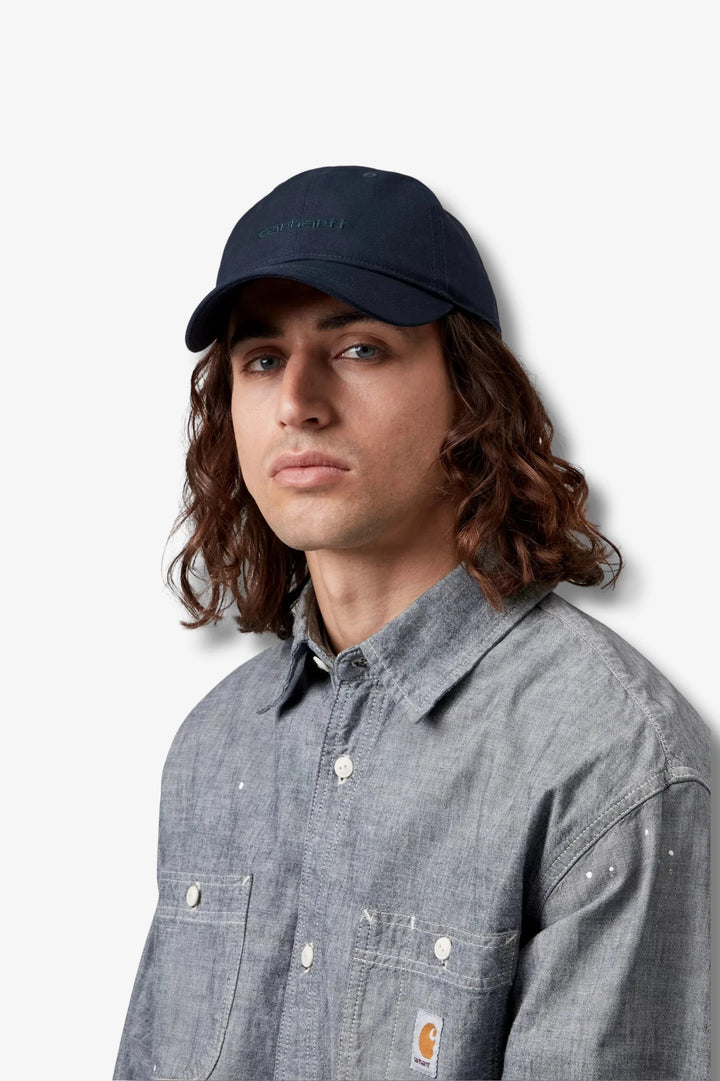 GORRA CARHARTT WIP CANVAS SCRIPT D NAVY
