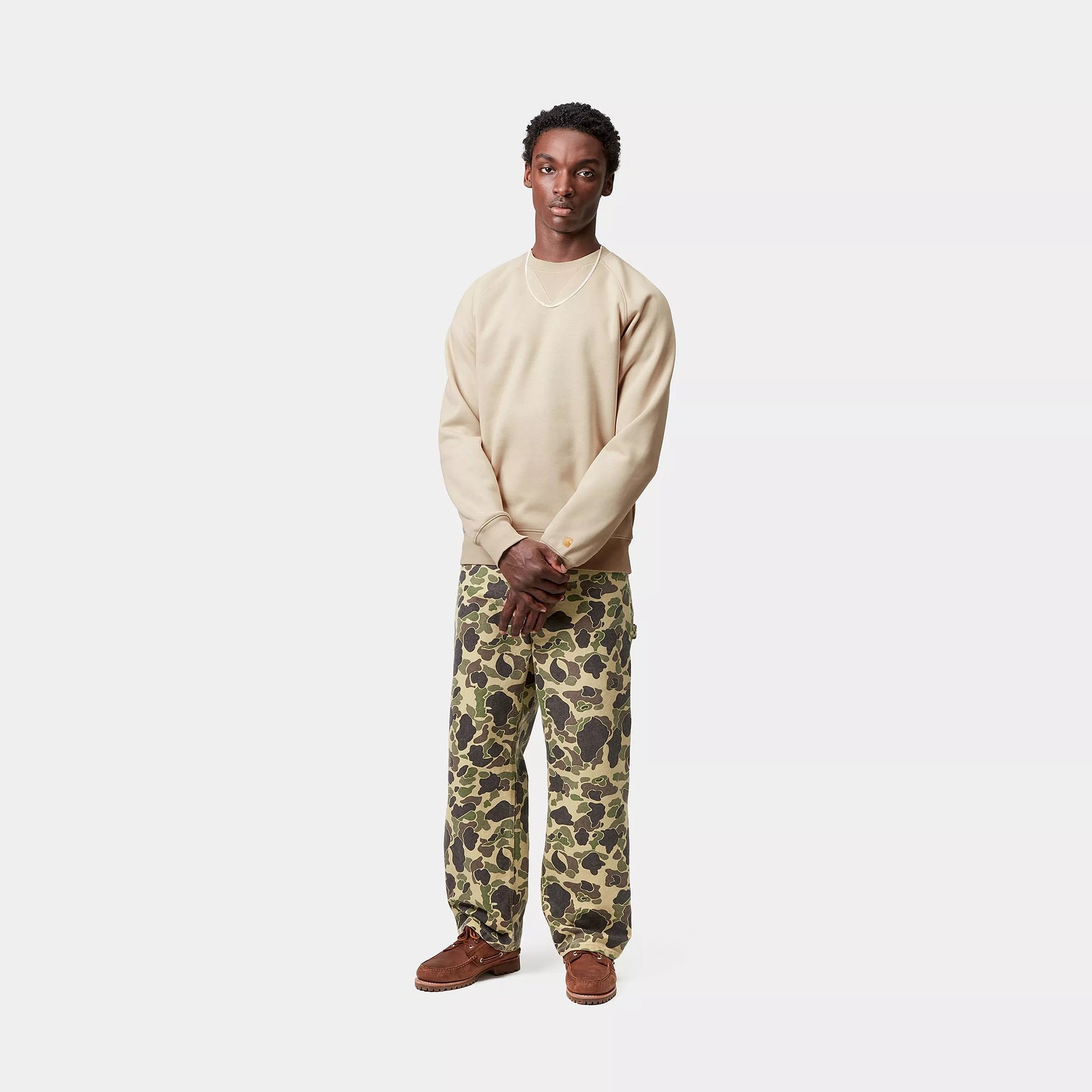 CREW CARHARTT WIP SWEAT FLEUR DE SEL