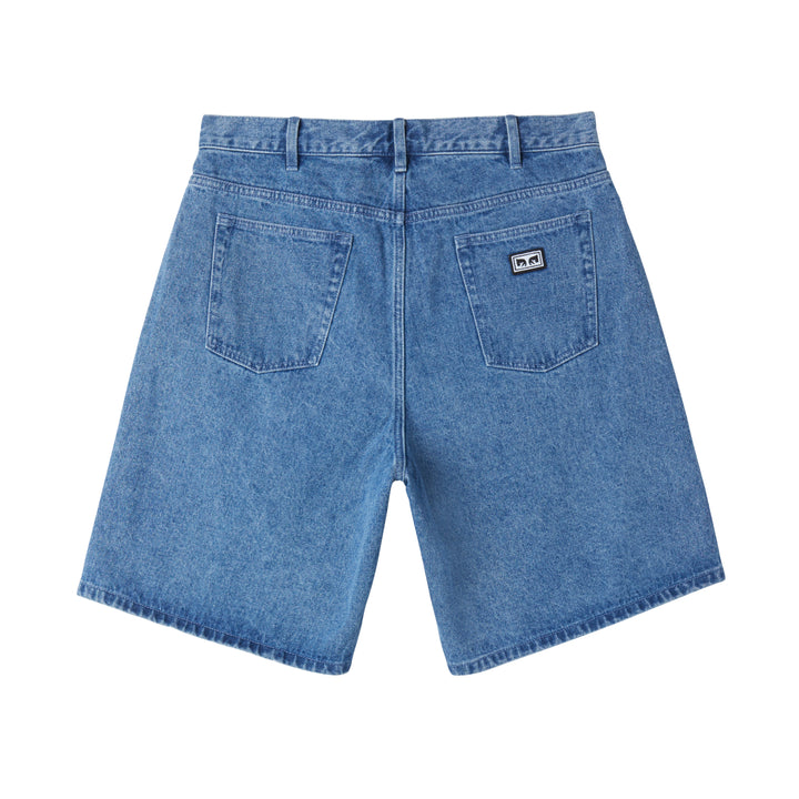 SHORT OBEY BIGWIG BAGGY LIGHT INDIGO