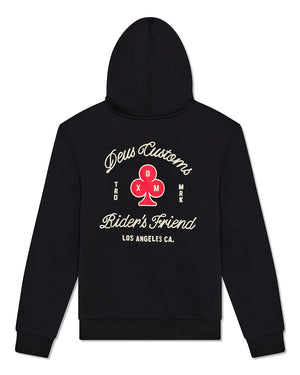 HOOD DEUS BASTO ZIP BLACK