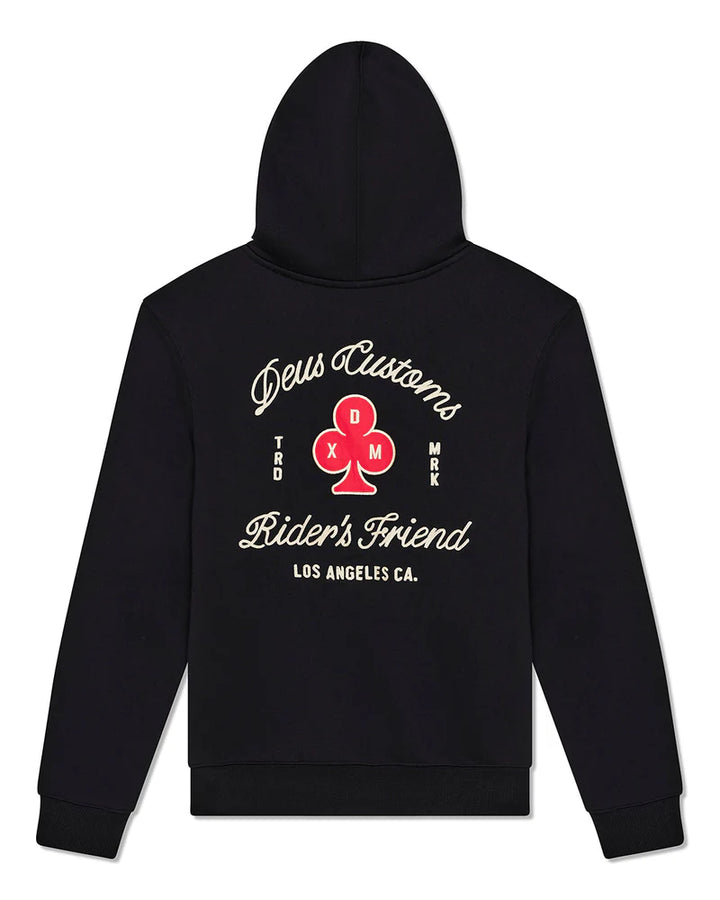 HOOD DEUS BASTO ZIP BLACK