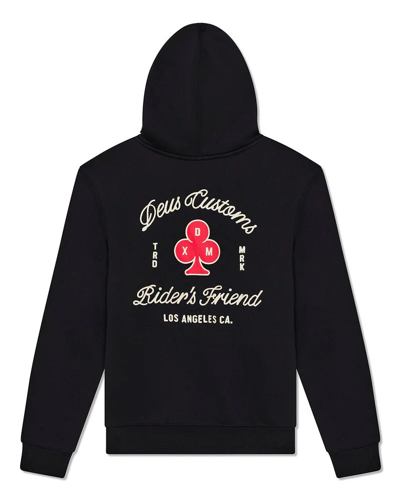 HOOD DEUS BASTO ZIP BLACK
