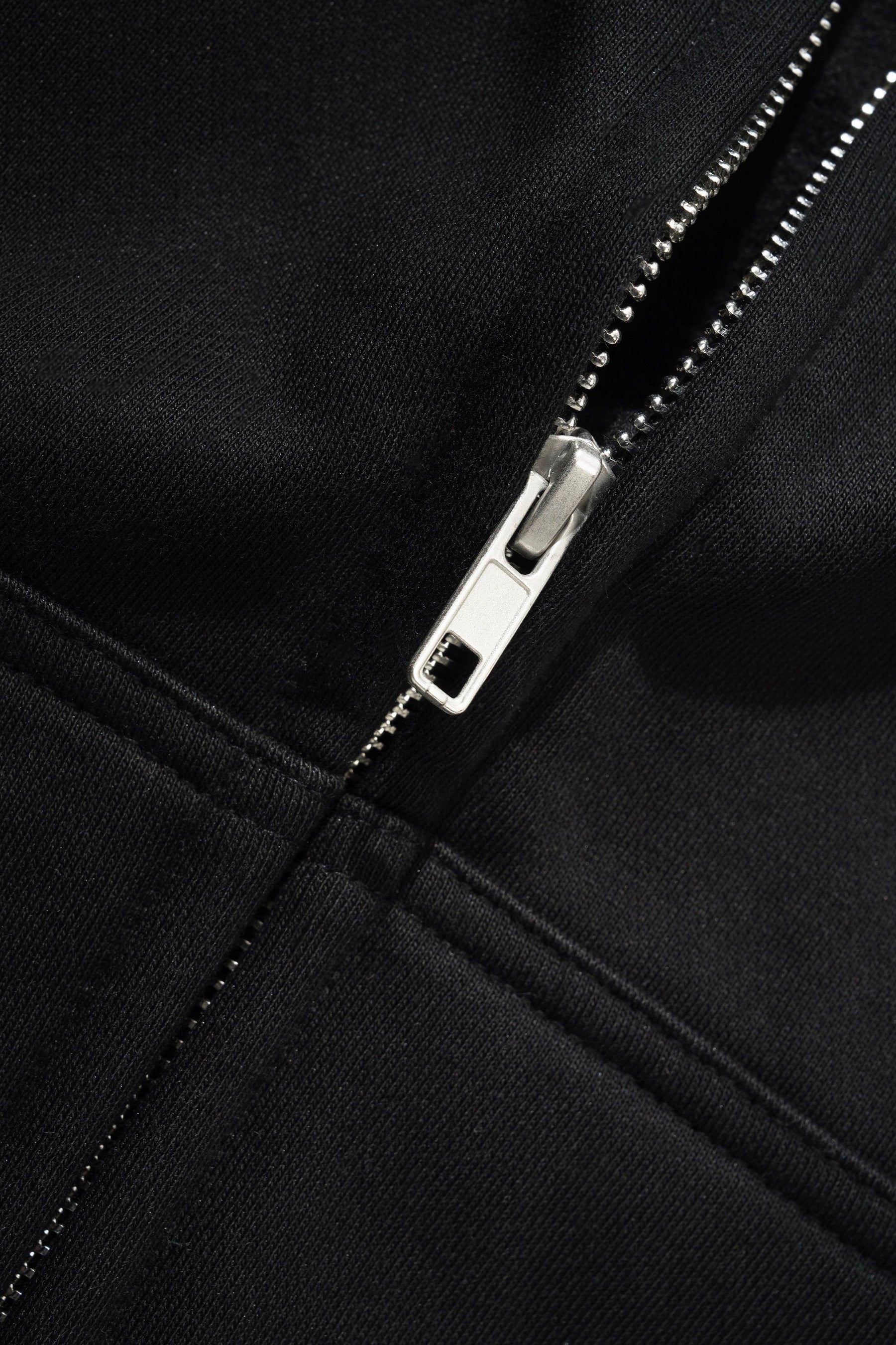 ZIP HOOD BUTTER SOLAR BLACK