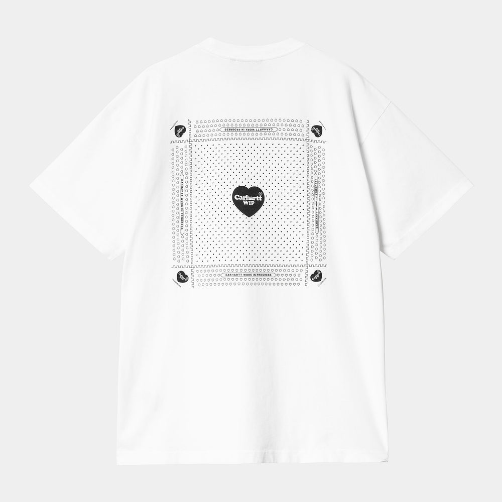 CTA CARHARTT WIP HEART BANDANA WHITE
