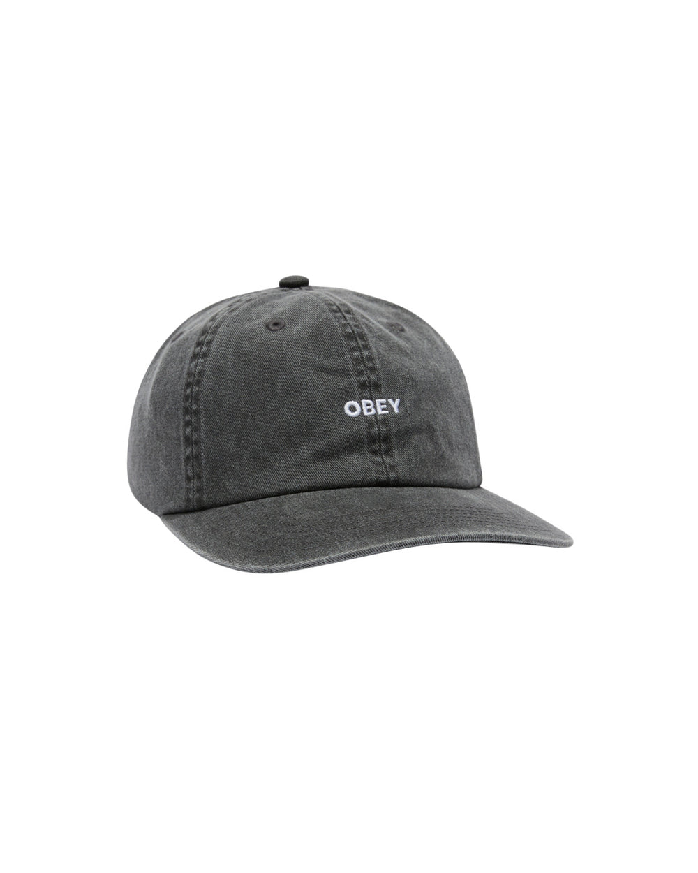 OBEY BOLD LABEL 6P PIGMENT BLACK CAP