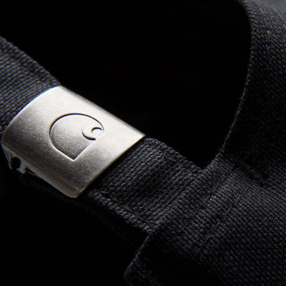 CARHARTT WIP CANVAS SCRIPT BLACK CAP