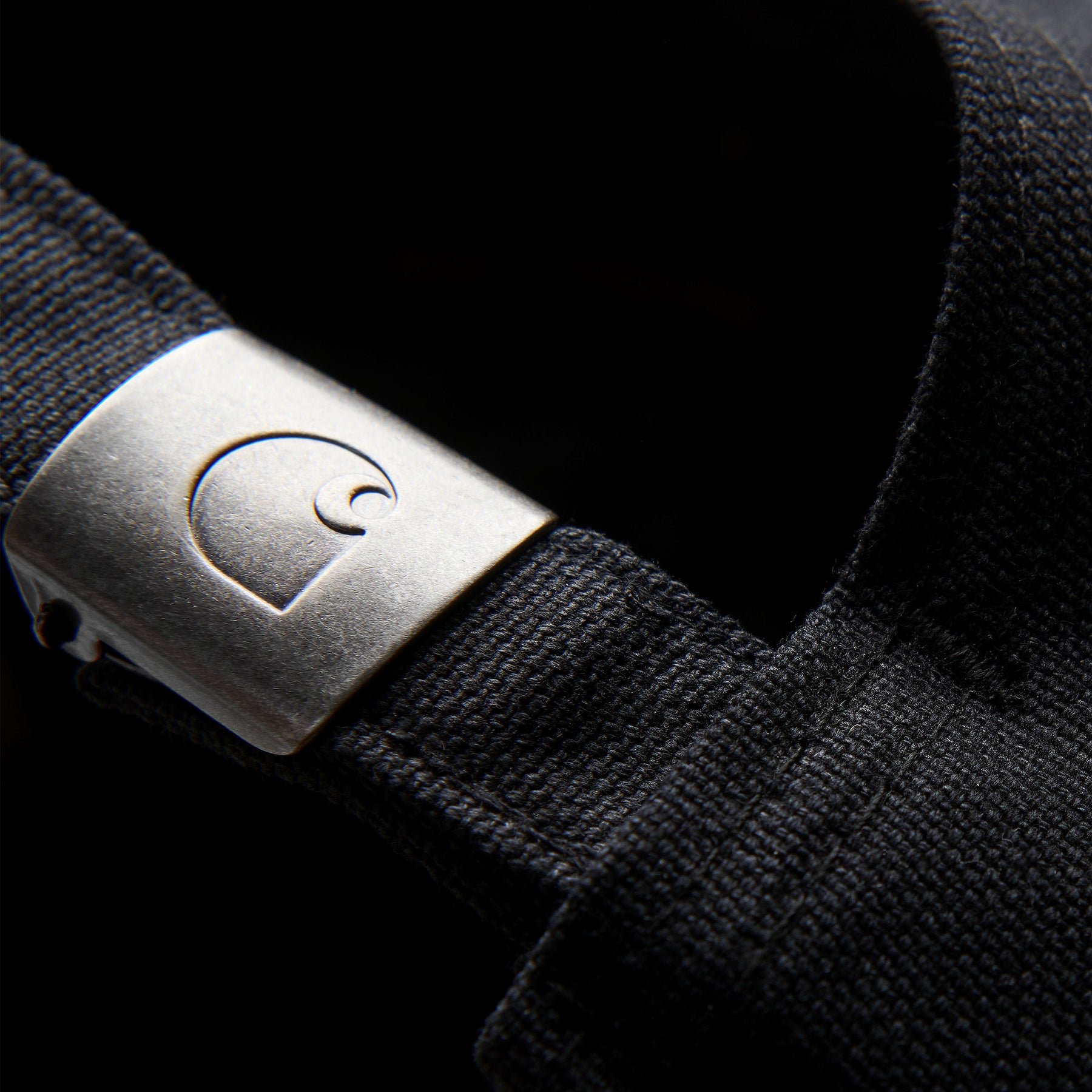 CARHARTT WIP CANVAS SCRIPT BLACK CAP