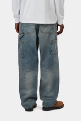 PANT CARHARTT WIP SINGLE KNEE BLUE WORN