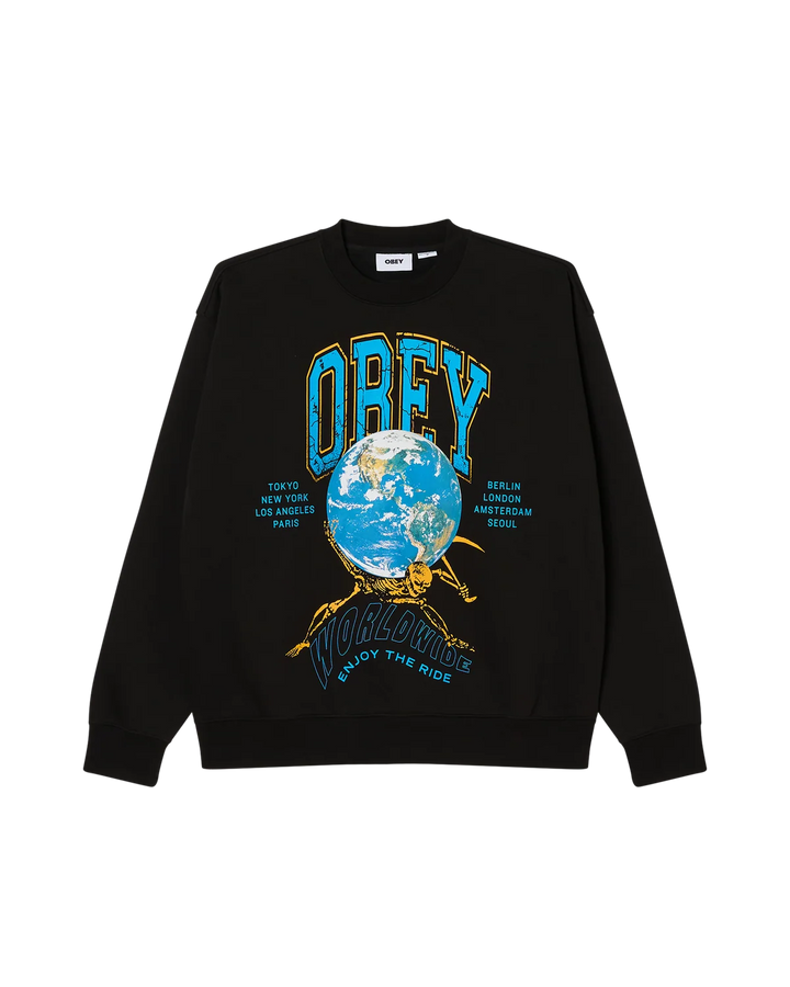 CREW OBEY ENJOY THE  RIDE BLACK
