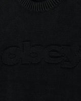SWEATER OBEY SPEED LOGO BLACK FADED