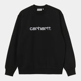 CREW CARHARTT WIP SWEAT BLACK/WHITE