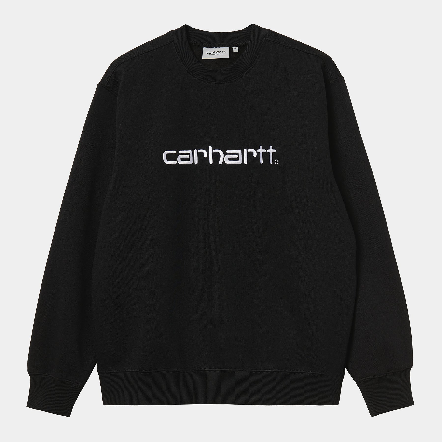 CREW CARHARTT WIP SWEAT BLACK/WHITE