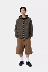 HOOD ZIP CARHARTT WIP CHASE SHUNGITE/GLD