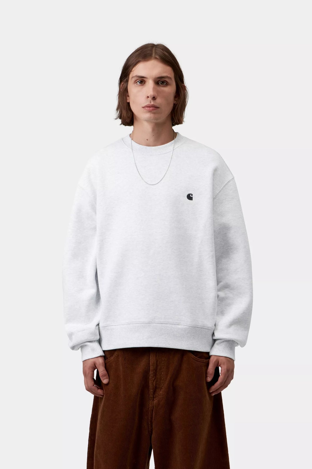 CREW CARHARTT WIP MACK ASH HEATHER