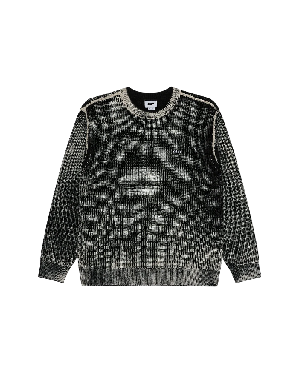 SWEATER OBEY SPRAY EFFECT DARK BLACK