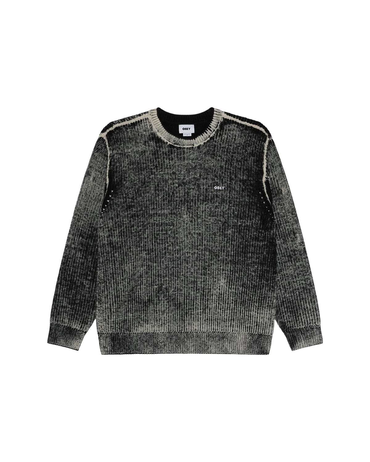 SWEATER OBEY SPRAY EFFECT DARK BLACK