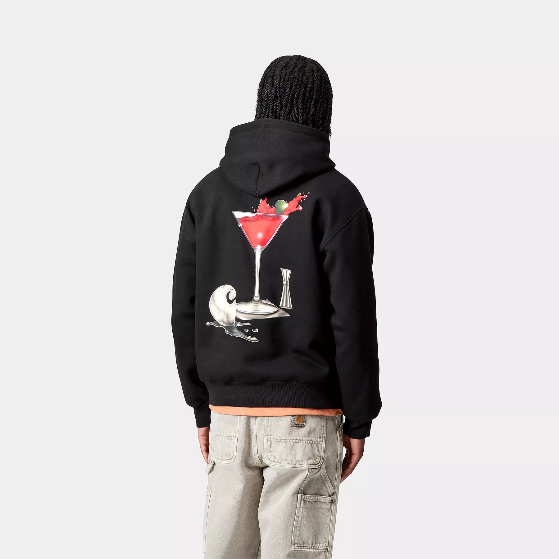 HOOD CARHARTT WIP JAKE GARCIA BLACK