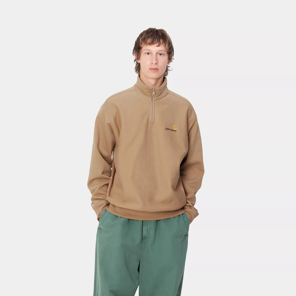 HALF ZIP CARHARTT WIP AMERICAN PEANUT