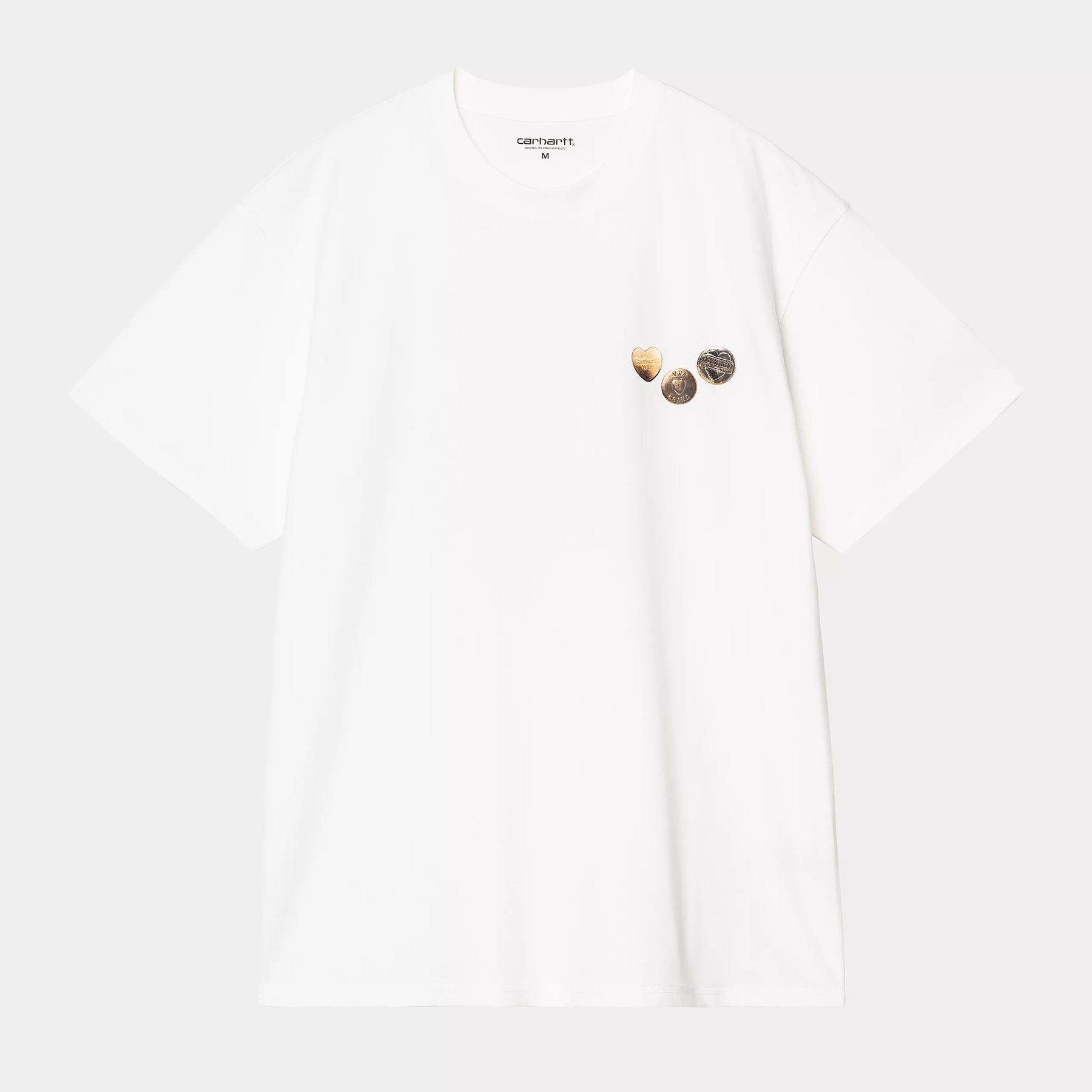 CTA CARHARTT WIP BUTTON WHITE
