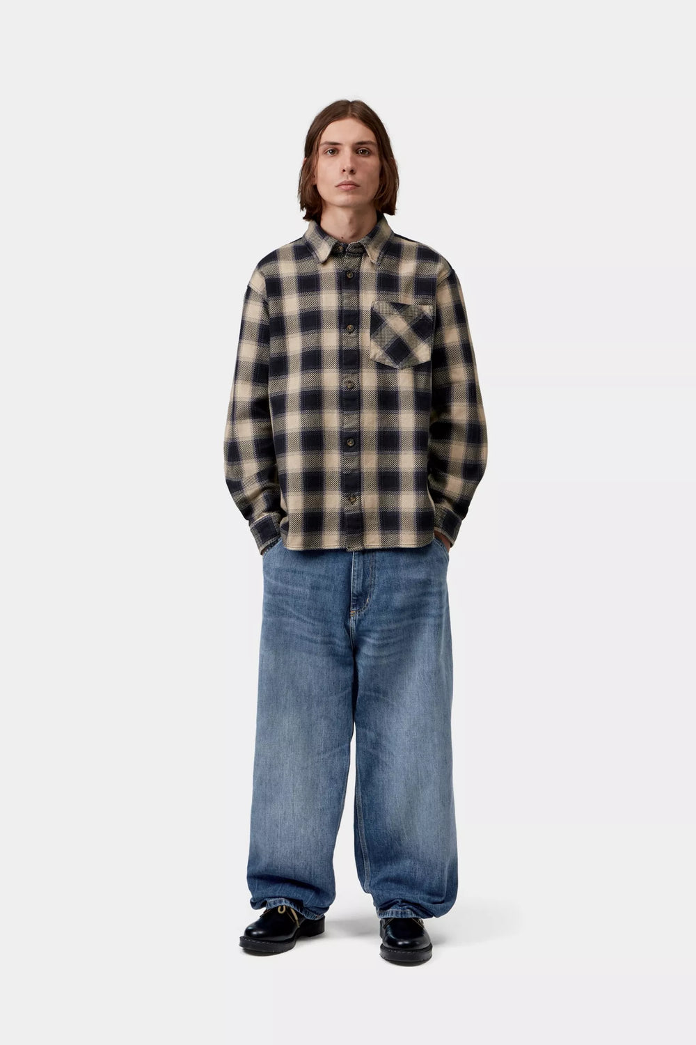 PANT CARHARTT WIP OG SINGLE KNEE BLUE MARBLE USED WASH