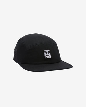 OBEY ICON PATCH TWILL CAMP BLACK CAP