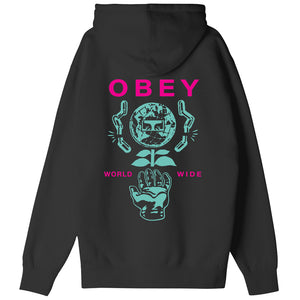 HOOD OBEY HELPING HAND BLACK