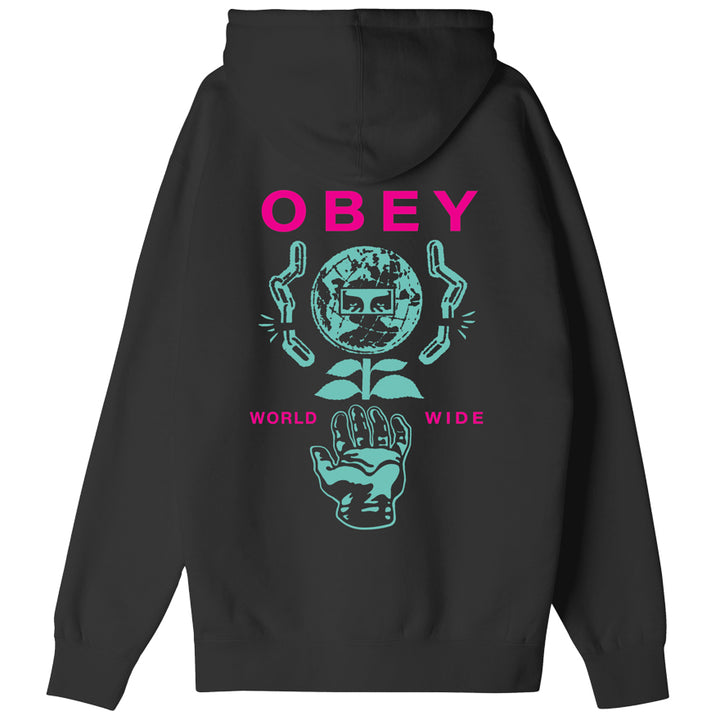 HOOD OBEY HELPING HAND BLACK