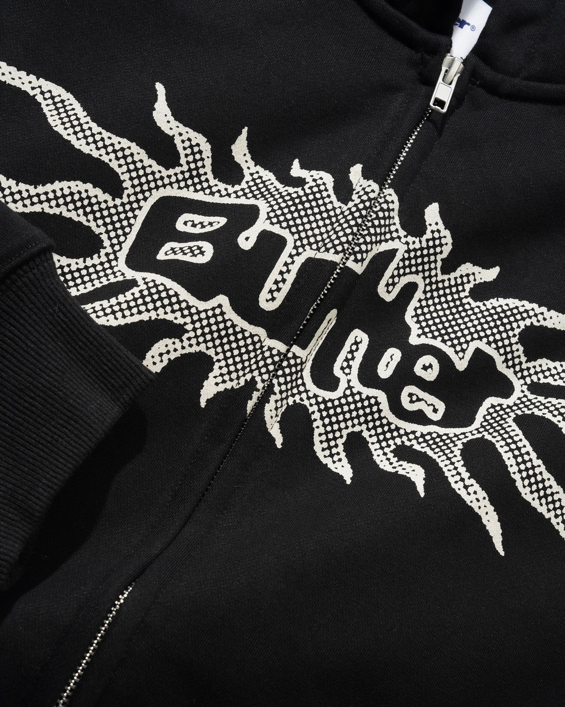 ZIP HOOD BUTTER SOLAR BLACK