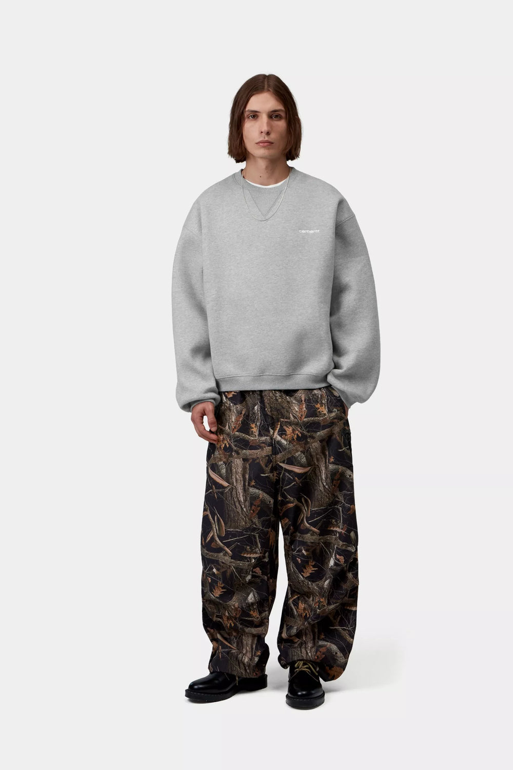 CREW CARHARTT WIP EBBERT GREY HEATHER
