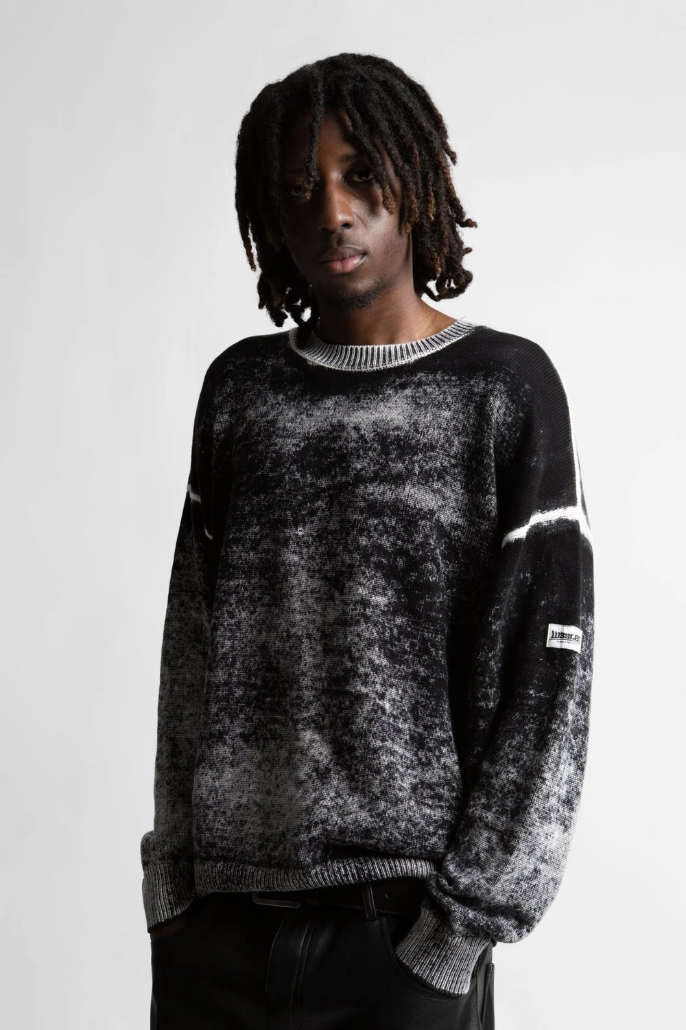 SWEATER WASTED ASHES FADED BLACK