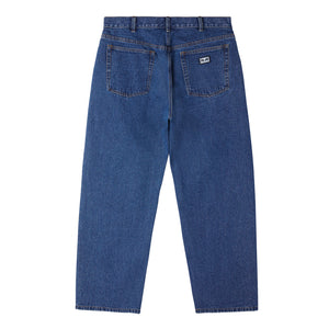 PANT OBEY BIGWIG BAGGY STONE WASH INDIGO