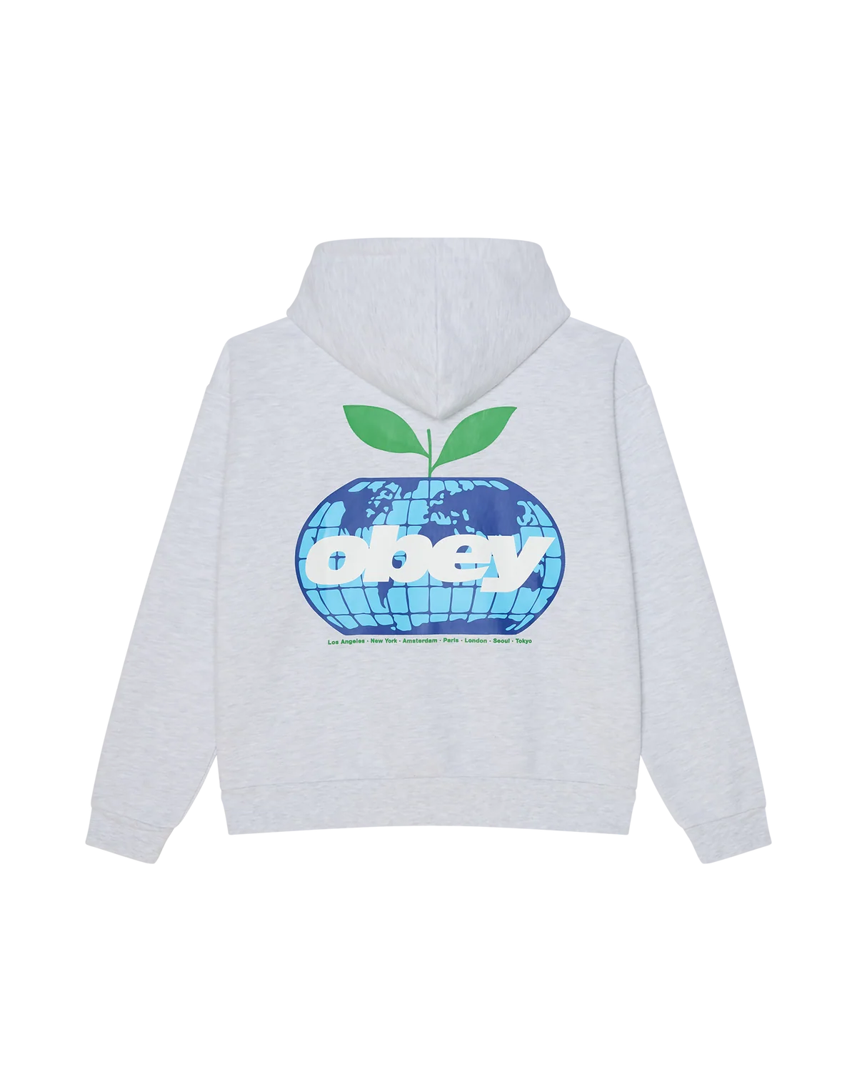 HOOD OBEY INTERCONTINENTAL ASH HEATHER