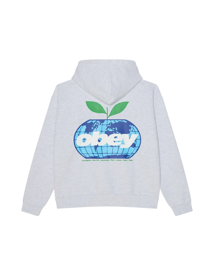 HOOD OBEY INTERCONTINENTAL ASH HEATHER