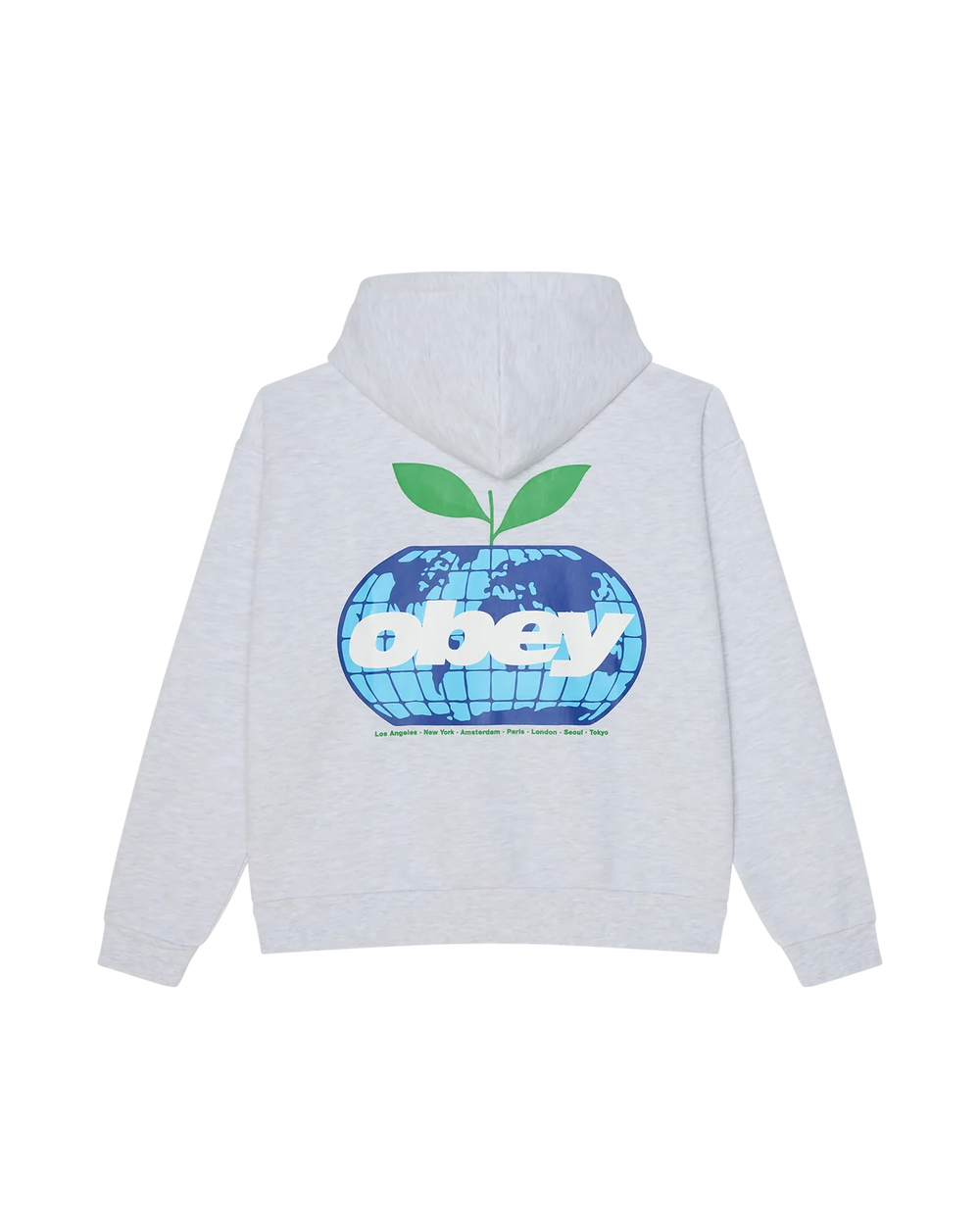 HOOD OBEY INTERCONTINENTAL ASH HEATHER